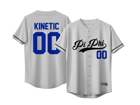 Pi Beta Phi - Classic Ballpark Blue Baseball Jersey Fashion