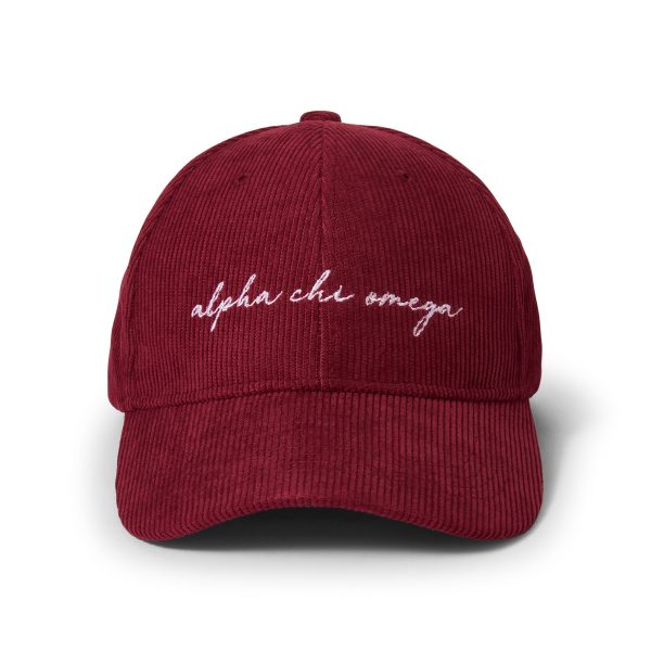 Alpha Chi Omega Baseball Hat - Embroidered ACO Logo Baseball Cap Supply