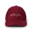 Alpha Phi Baseball Hat - Embroidered AP Logo Baseball Cap Discount