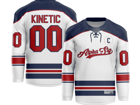 Alpha Sigma Phi - Captain Hockey Jersey For Sale