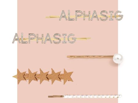 Alpha Sigma Alpha Sorority Hair Clips Online