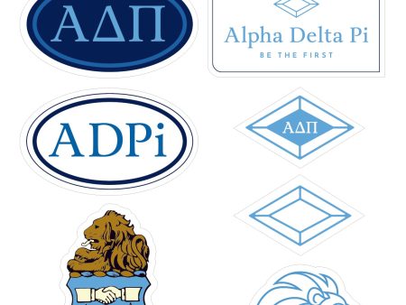 Alpha Delta Pi Sorority Sticker Sheet- Brand Focus Online Hot Sale