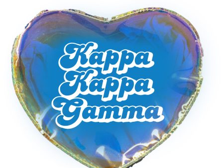 Kappa Kappa Gamma Heart Shaped Makeup Bag Online Sale