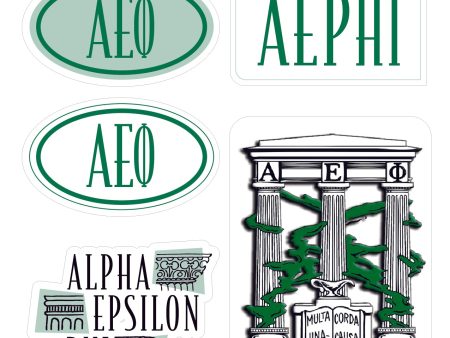 Alpha Epsilon Phi Sorority Sticker Sheet- Brand Focus Online now