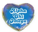 Alpha Chi Omega Heart Shaped Makeup Bag Sale