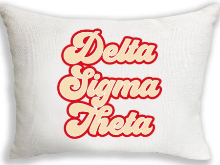 Delta Sigma Theta Retro Throw Pillow Online