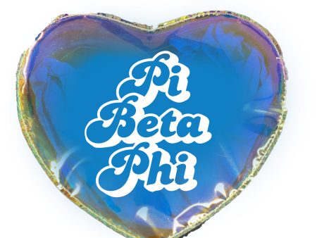 Pi Beta Phi Heart Shaped Makeup Bag Cheap