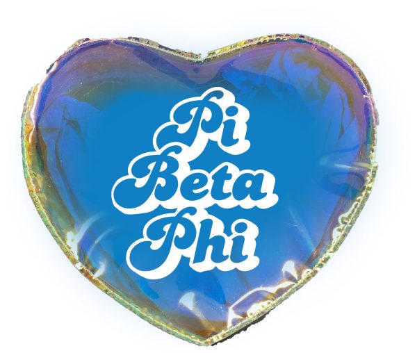 Pi Beta Phi Heart Shaped Makeup Bag Cheap