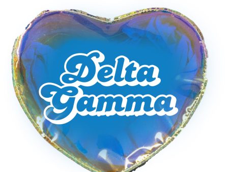 Delta Gamma Heart Shaped Makeup Bag Online Hot Sale