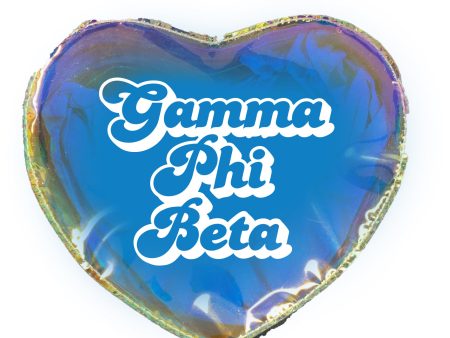 Gamma Phi Beta Heart Shaped Makeup Bag For Cheap