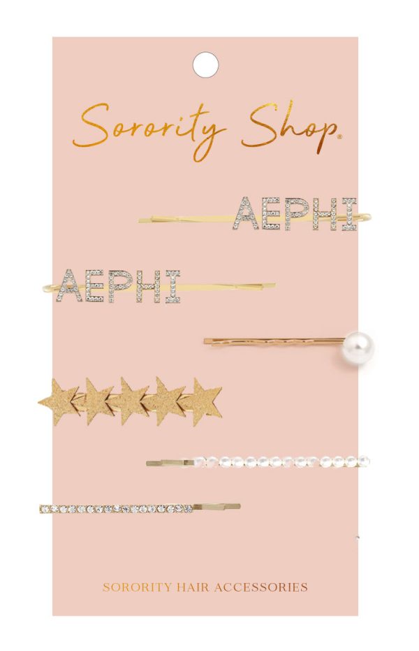 Alpha Epsilon Phi Sorority Hair Clips Online Sale