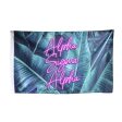 Alpha Sigma Alpha Neon Palm Flag Hot on Sale