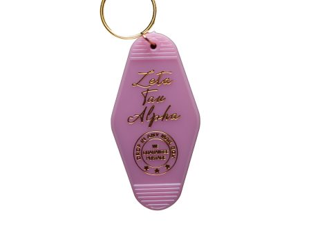 Zeta Tau Alpha Motel Keychain Online Hot Sale