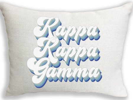 Kappa Kappa Gamma Retro Throw Pillow Discount