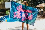 Gamma Phi Beta Neon Palm Flag Fashion