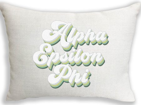 Alpha Epsilon Phi Retro Throw Pillow Online