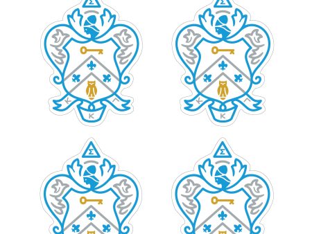 Kappa Kappa Gamma Crest Sticker Sheet Supply