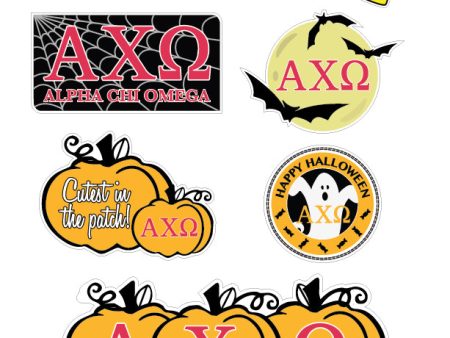 Alpha Chi Omega Halloween Stickers Online Hot Sale