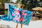 Zeta Tau Alpha Neon Palm Flag Cheap