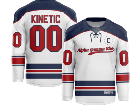 Alpha Gamma Rho - Captain Hockey Jersey Hot on Sale