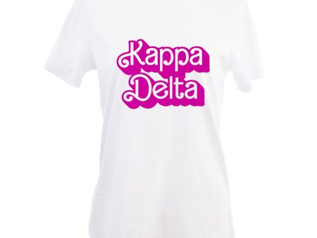 Kappa Delta T-Shirt- Retro Dolly Sorority Name Design, Relaxed Fit Online Sale