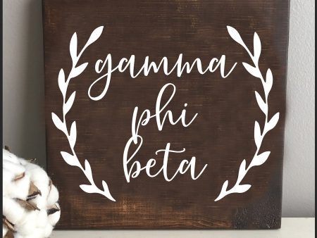 Gamma Phi Beta Wooden Wall Art Cheap