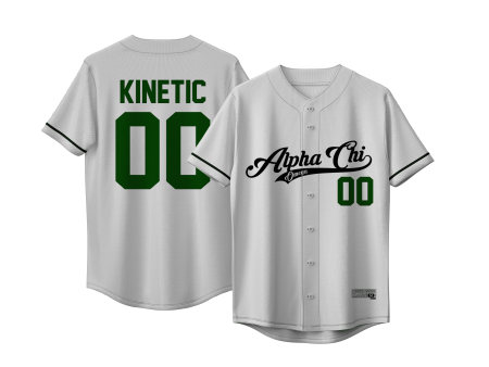 Alpha Chi Omega - Classic Ballpark Green Baseball Jersey For Cheap