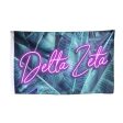 Delta Zeta Neon Palm Flag For Discount