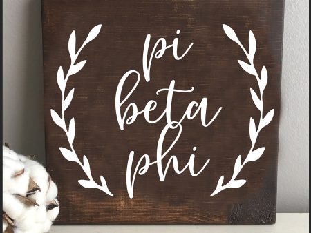 Pi Beta Phi Wooden Wall Art Cheap