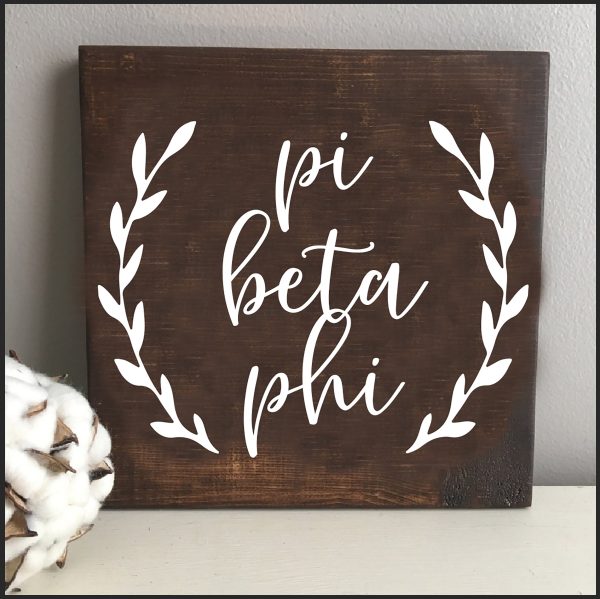 Pi Beta Phi Wooden Wall Art Cheap