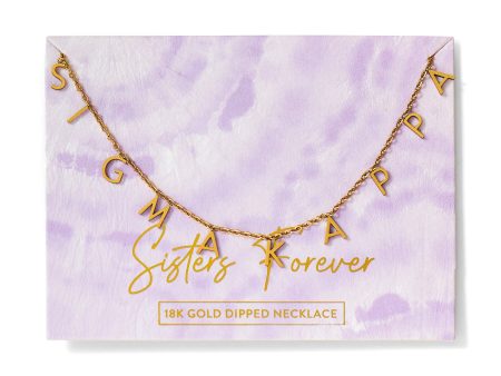 Sigma Kappa Name Necklace Discount