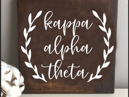 Kappa Alpha Theta Wooden Wall Art For Sale