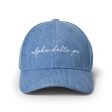 Alpha Delta Pi Baseball Hat - Embroidered ADP Logo Baseball Cap For Sale