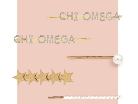 Chi Omega Sorority Hair Clips Supply